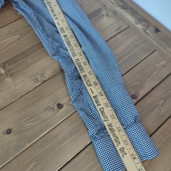 Ben Sherman Blue White Gingham Check Long Sleeve Button up Shirt M - Picture 10 of 12